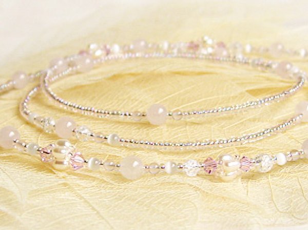 画像8: 天然石と淡水パールポイントのグラスコード (8)